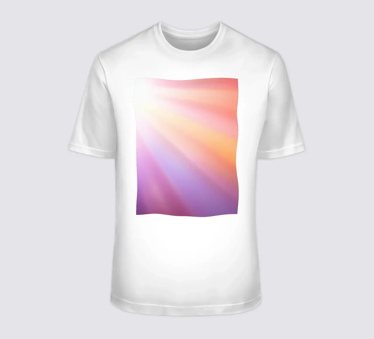 I raggi luminosi del sole creano un gradiente colorato t-shirt da DesignDoodle