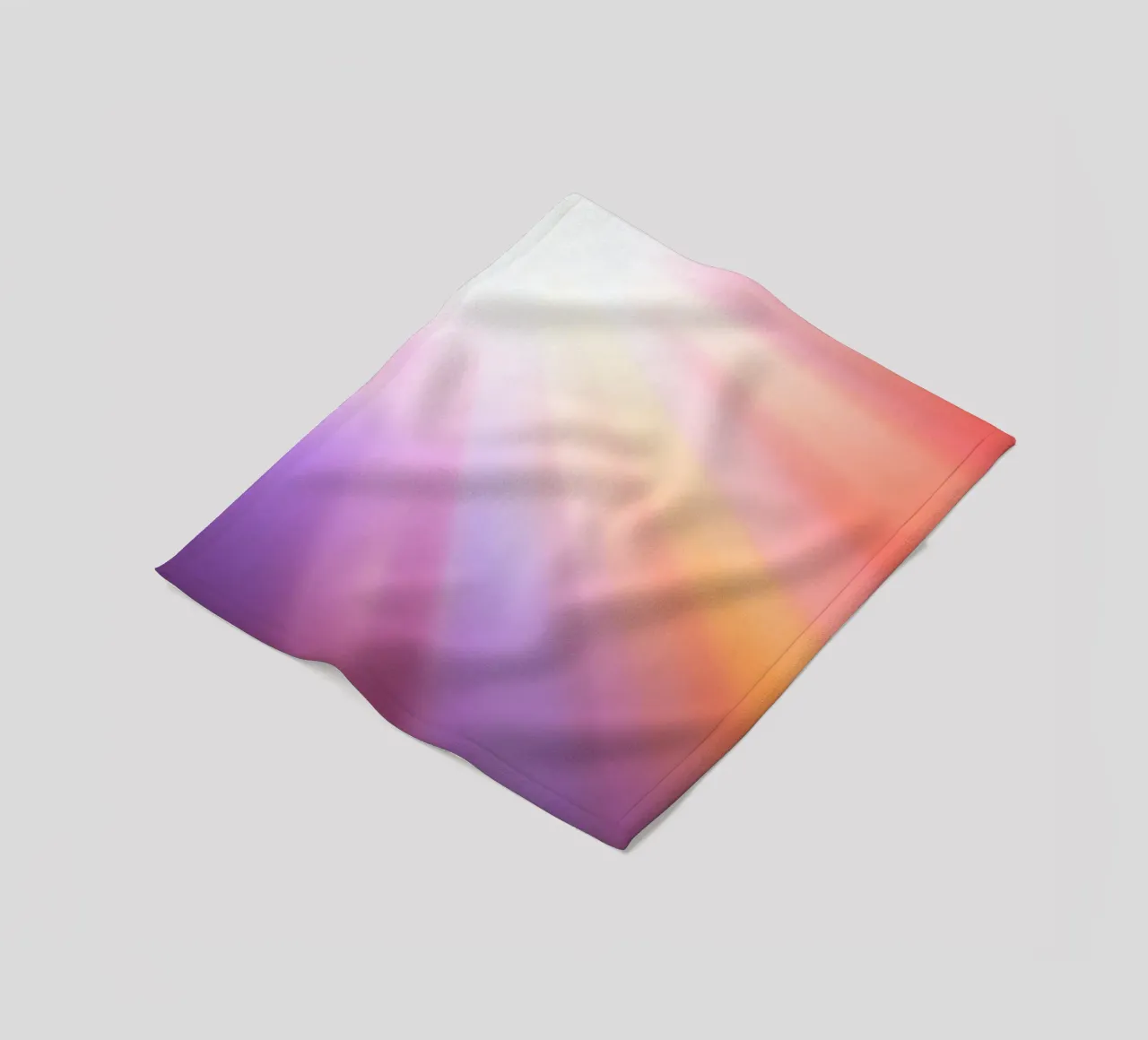 Bright rays of sunlight create a colorful gradient fleece blanket by DesignDoodle