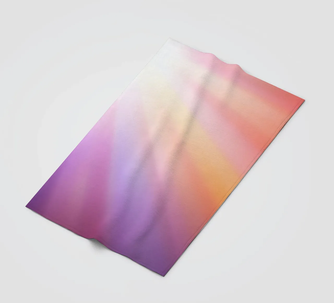 Bright rays of sunlight create a colorful gradient fleece blanket by DesignDoodle