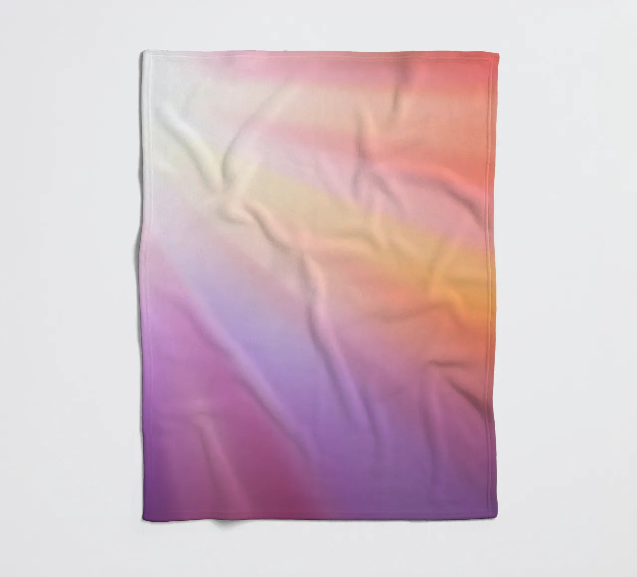 Bright rays of sunlight create a colorful gradient fleece blanket by DesignDoodle