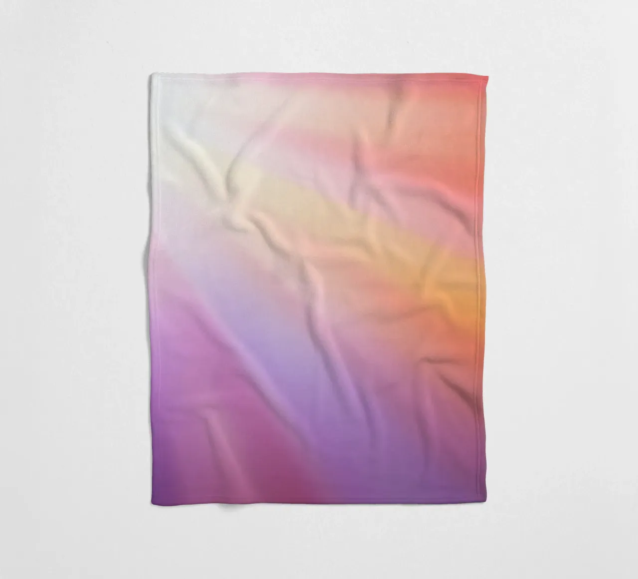 Bright rays of sunlight create a colorful gradient fleece blanket by DesignDoodle