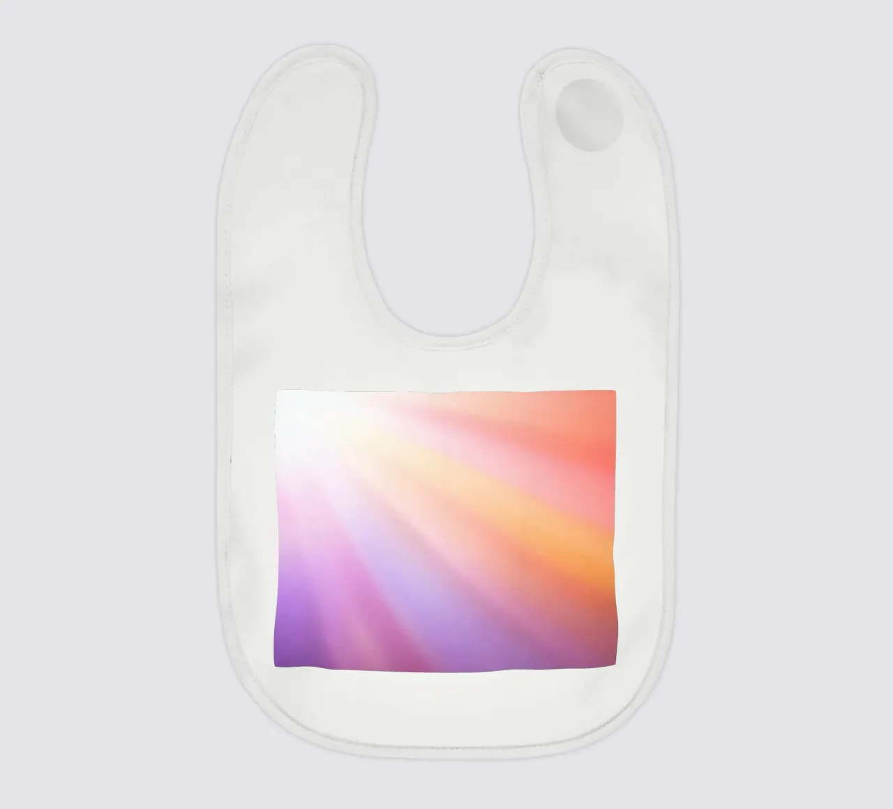 I raggi luminosi del sole creano un gradiente colorato bavaglino da DesignDoodle