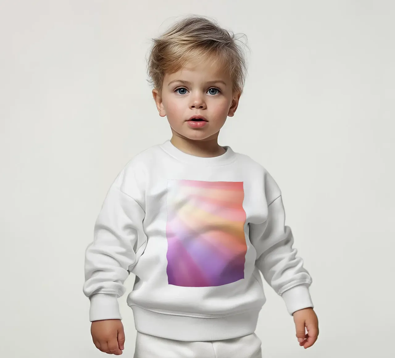 I raggi luminosi del sole creano un gradiente colorato felpa neonato da DesignDoodle