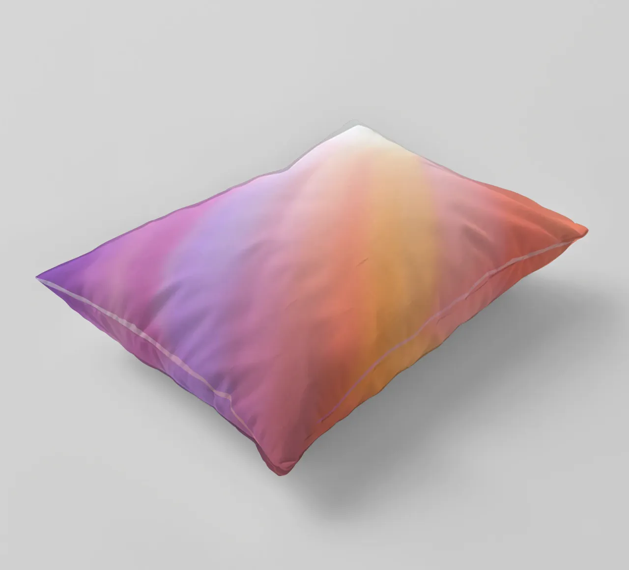 I raggi luminosi del sole creano un gradiente colorato cuscino da DesignDoodle