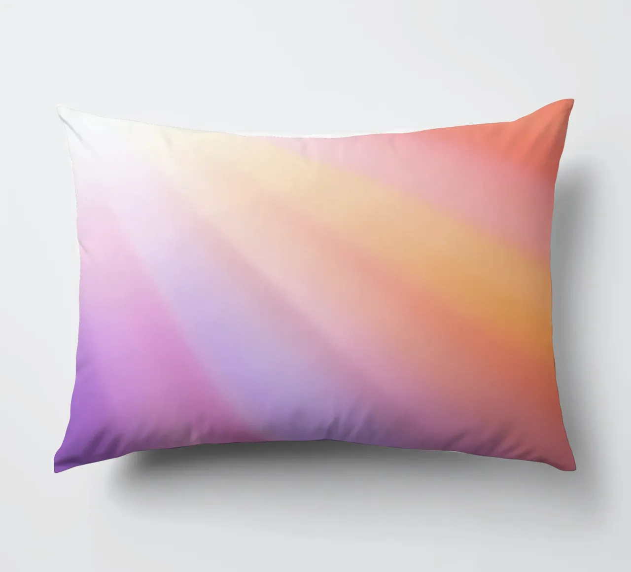 I raggi luminosi del sole creano un gradiente colorato cuscino da DesignDoodle