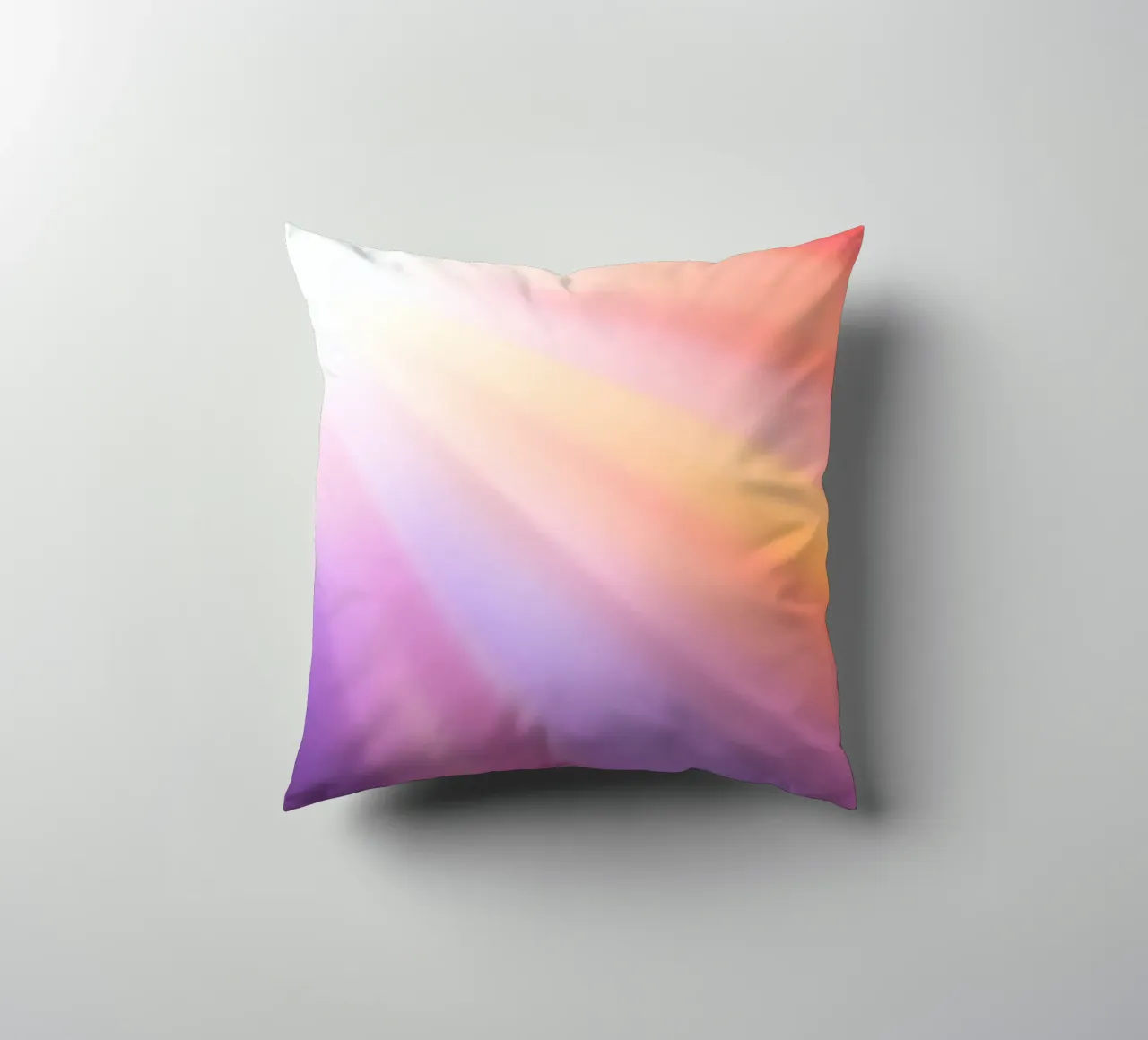 I raggi luminosi del sole creano un gradiente colorato cuscino da DesignDoodle