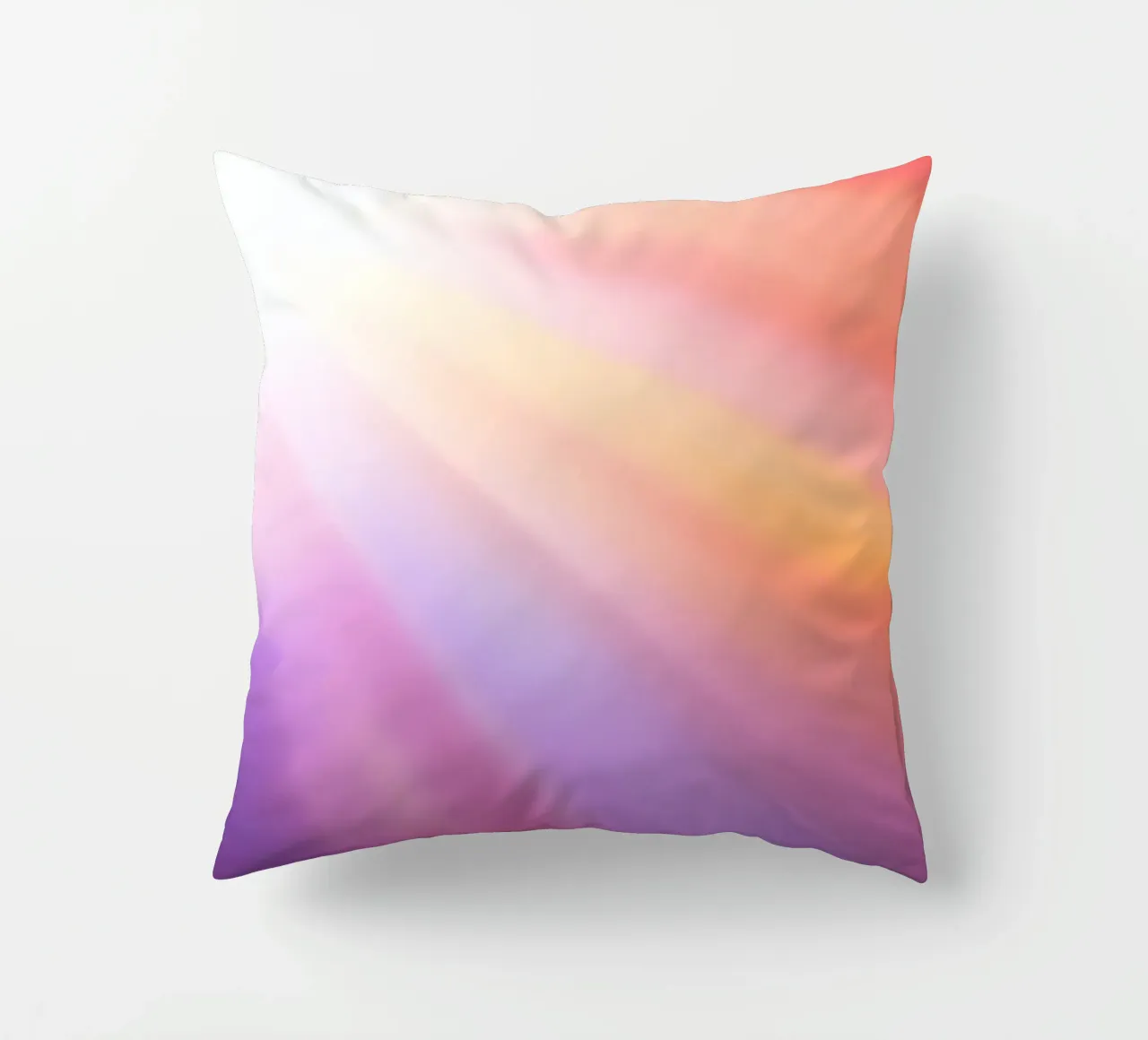 I raggi luminosi del sole creano un gradiente colorato cuscino da DesignDoodle