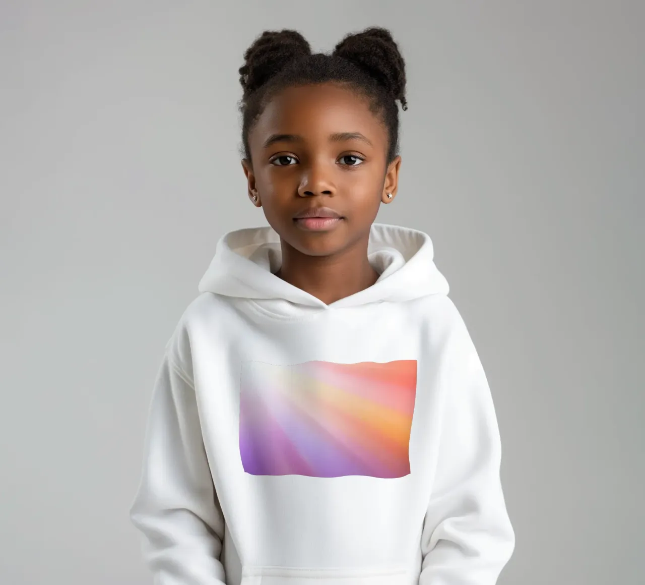 I raggi luminosi del sole creano un gradiente colorato felpa bambino con cappuccio da DesignDoodle