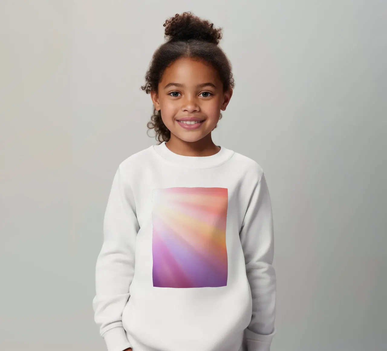 I raggi luminosi del sole creano un gradiente colorato felpa bambino da DesignDoodle