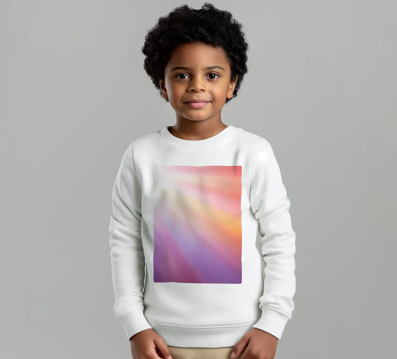 I raggi luminosi del sole creano un gradiente colorato felpa bambino da DesignDoodle