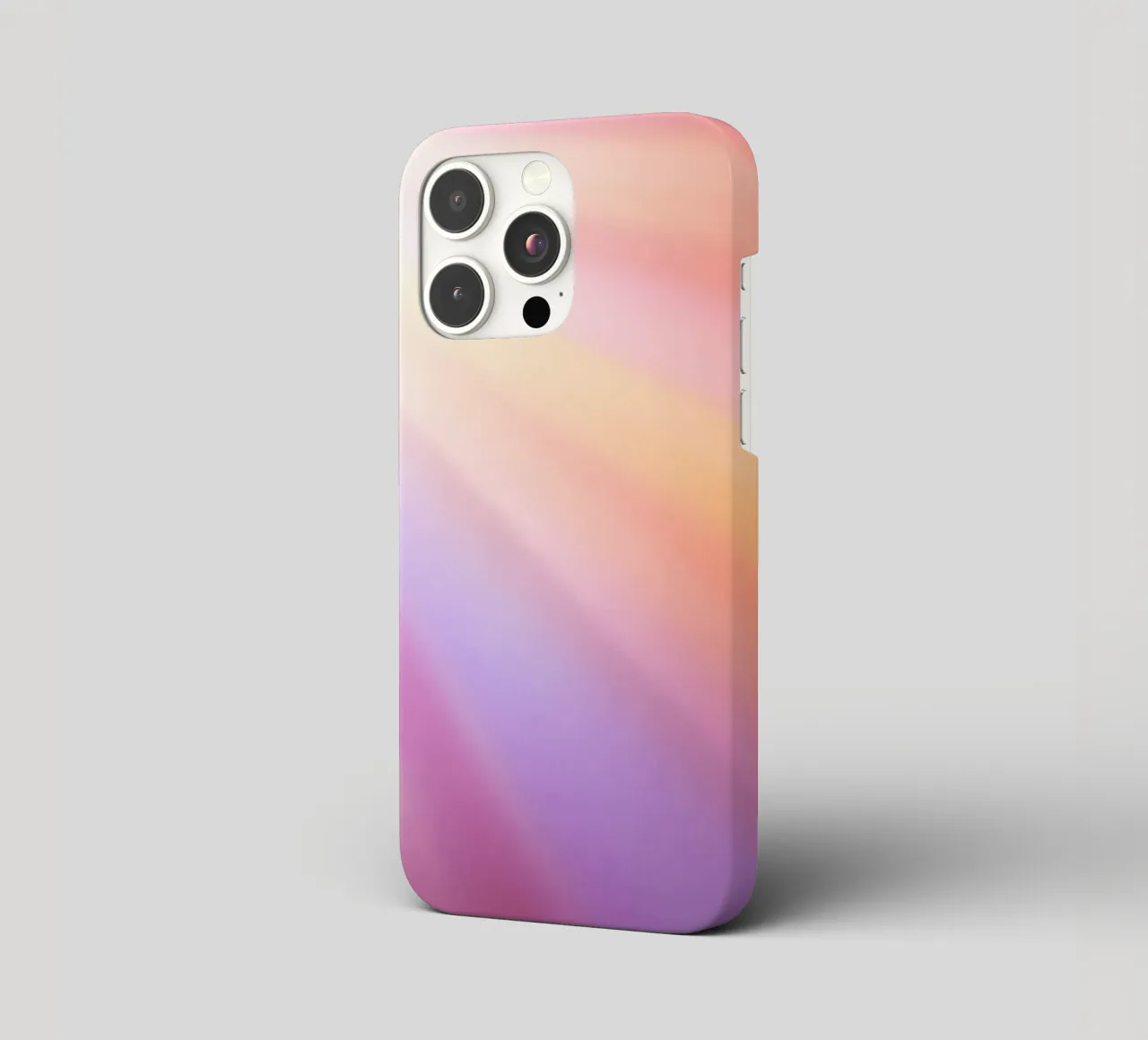 Bright rays of sunlight create a colorful gradient iphone case by DesignDoodle