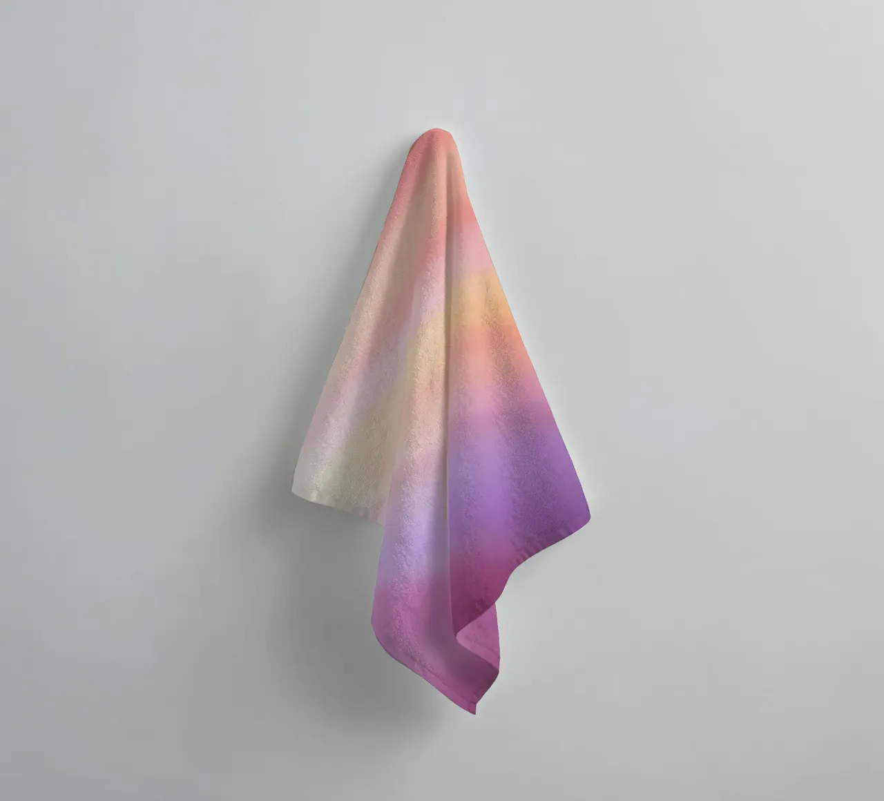 Bright rays of sunlight create a colorful gradient towel by DesignDoodle