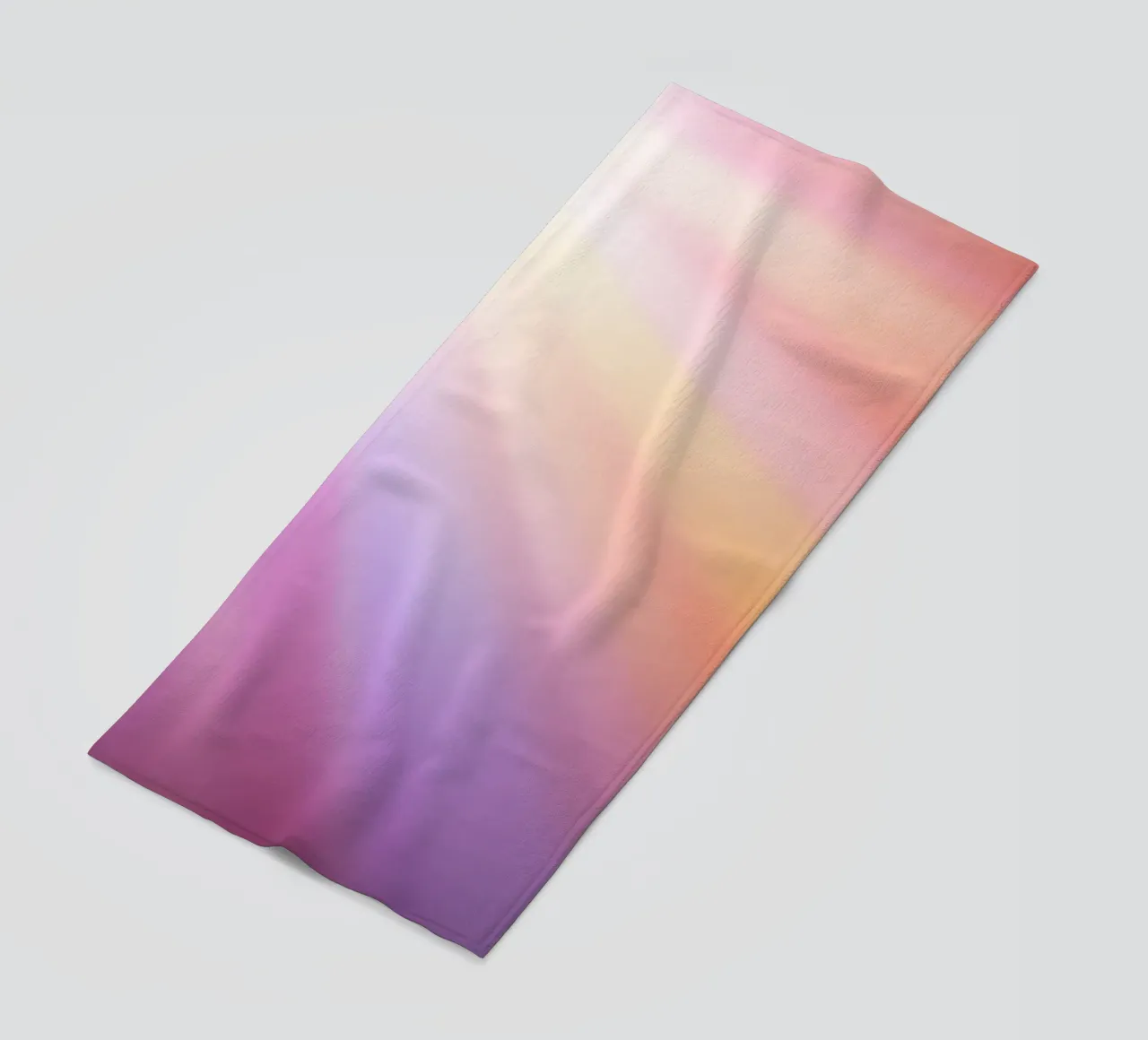 I raggi luminosi del sole creano un gradiente colorato telo mare da DesignDoodle