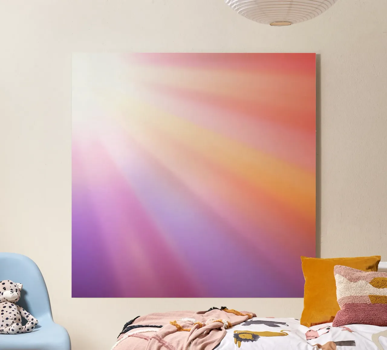 I raggi luminosi del sole creano un gradiente colorato plexiglass da DesignDoodle