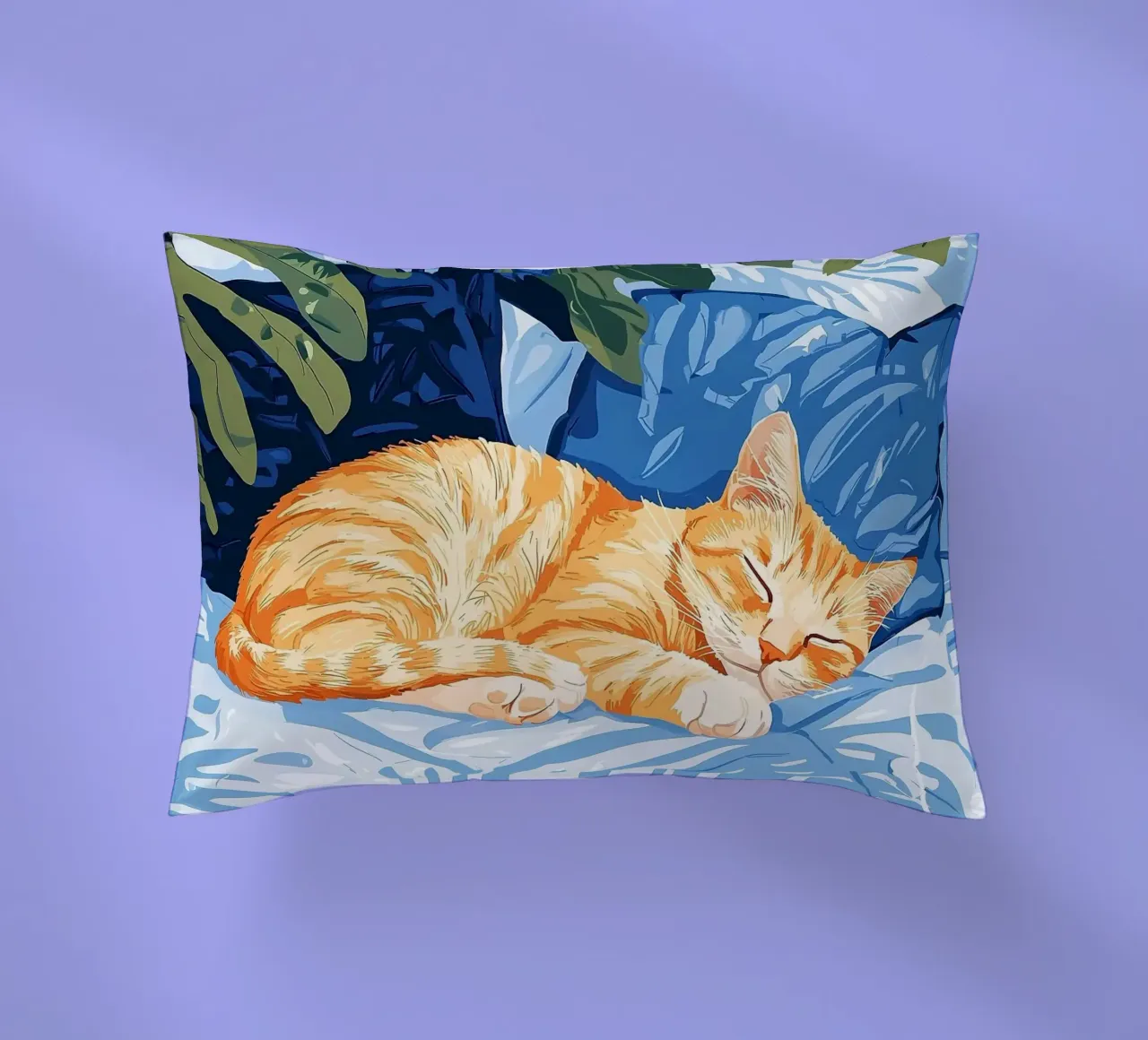 gatto cuscino da Abstract Botanical Art