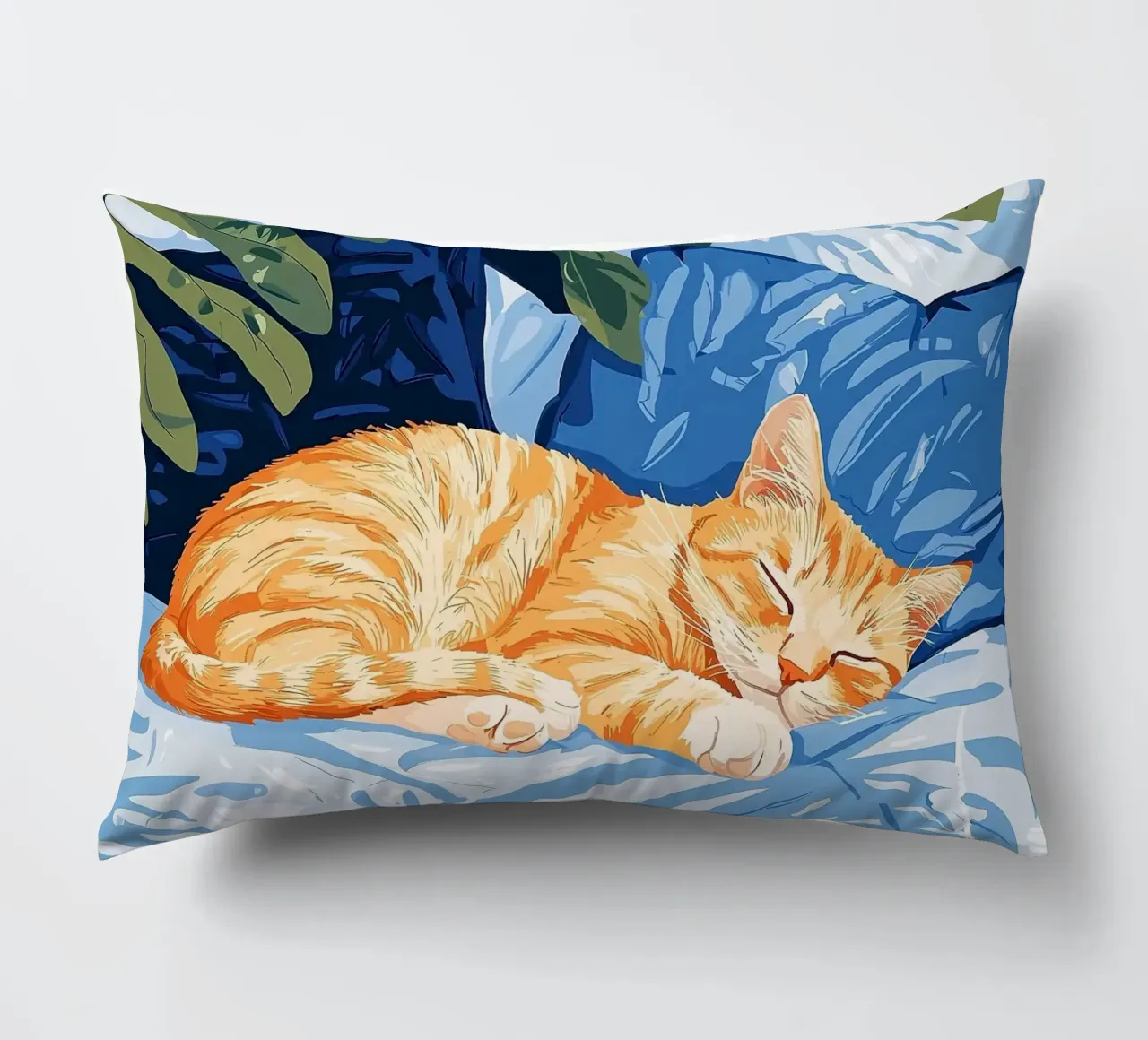 gatto cuscino da Abstract Botanical Art