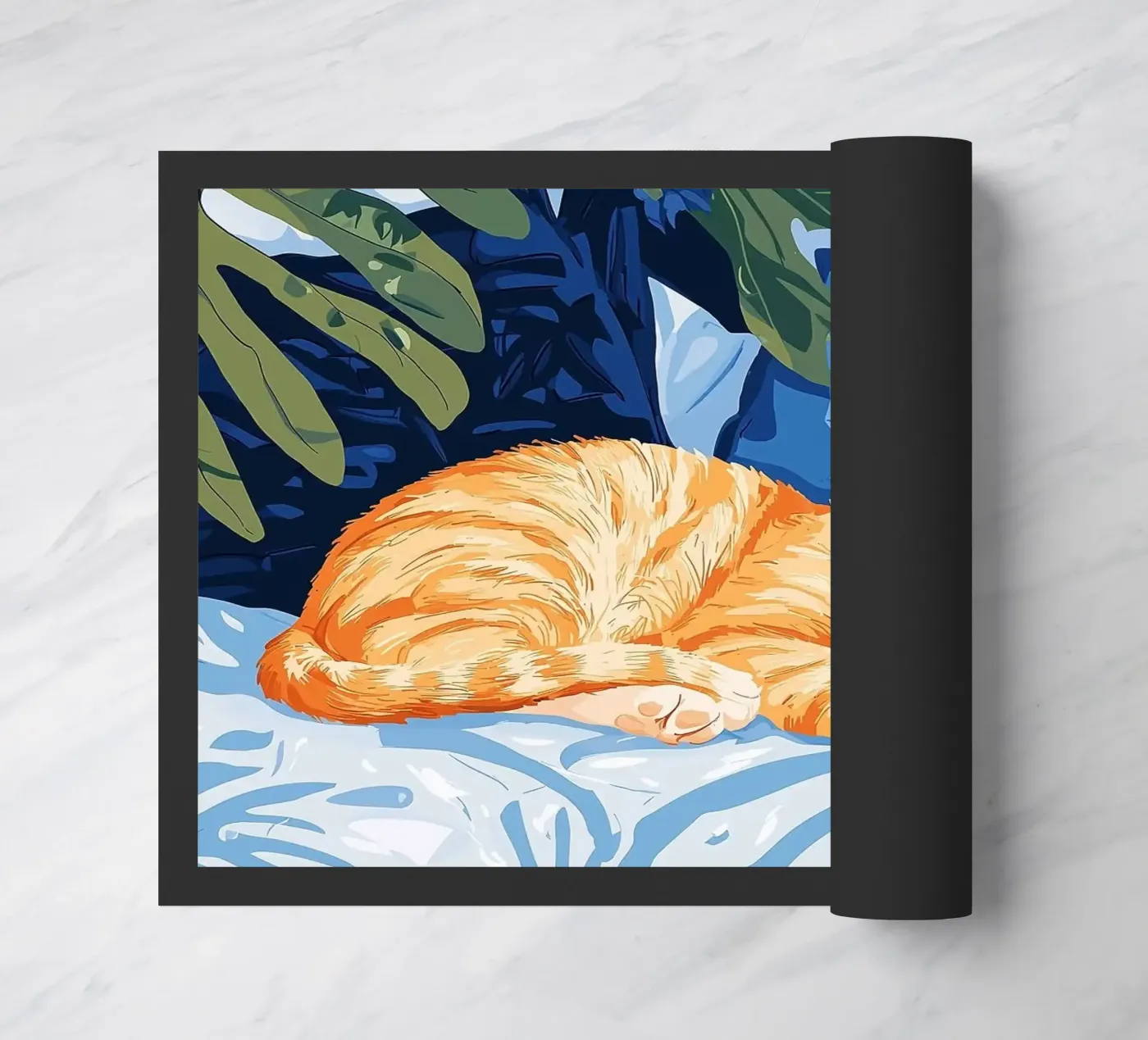 cat doormat by Abstract Botanical Art