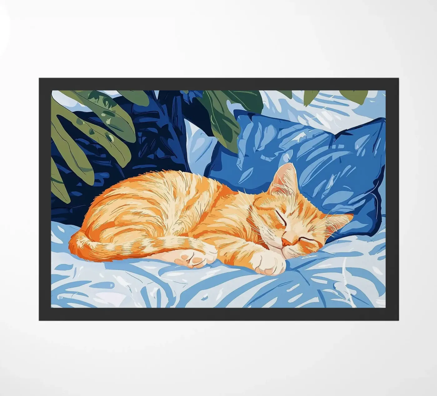 cat doormat by Abstract Botanical Art