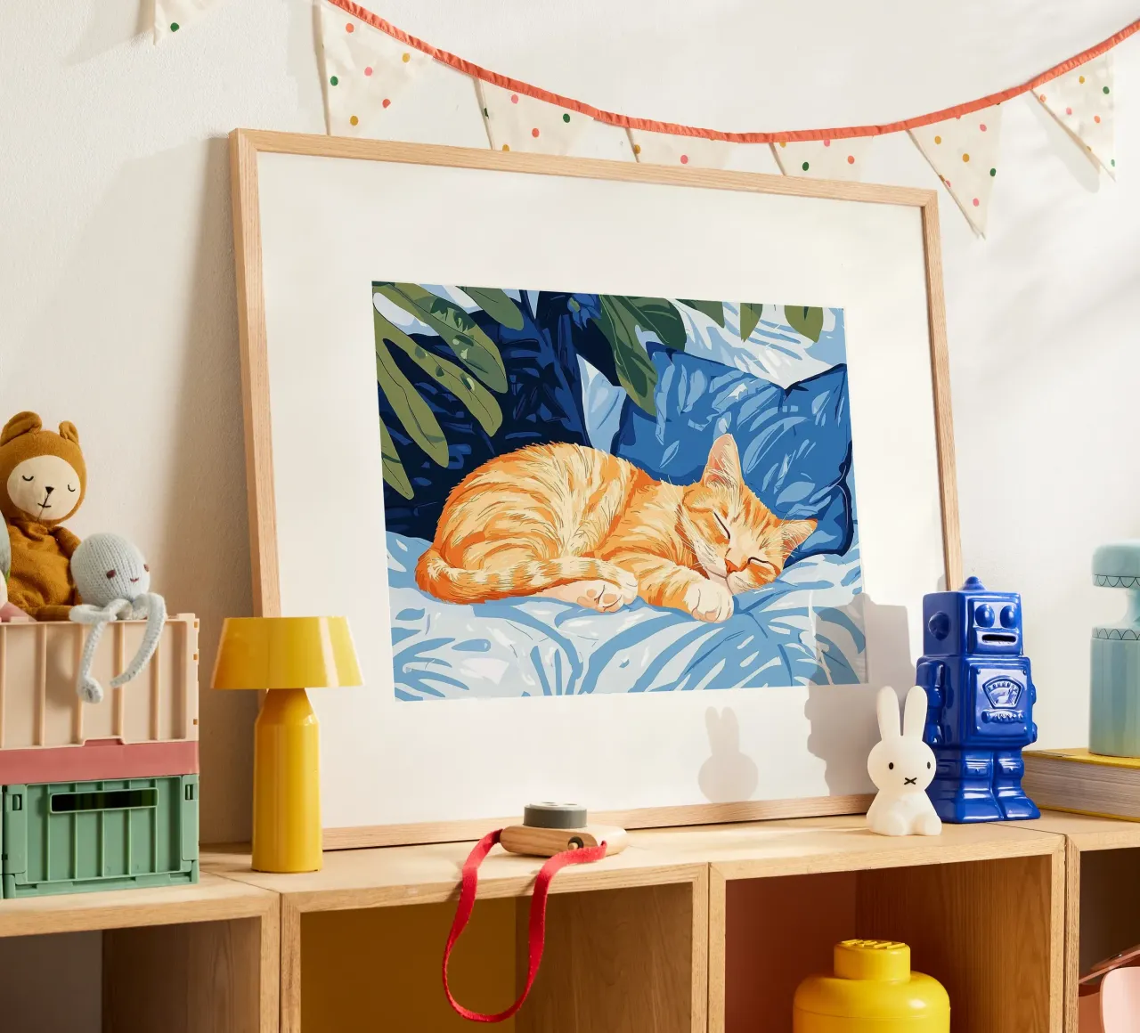 gatto poster da Abstract Botanical Art