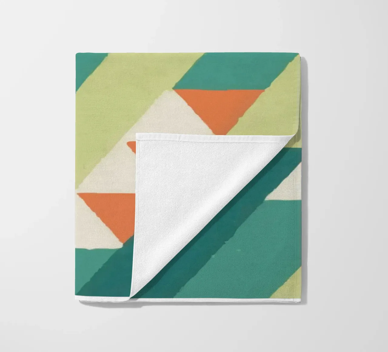 Motif géométrique en diagonale – Style rétro vibrant telo mare da luciette plastique