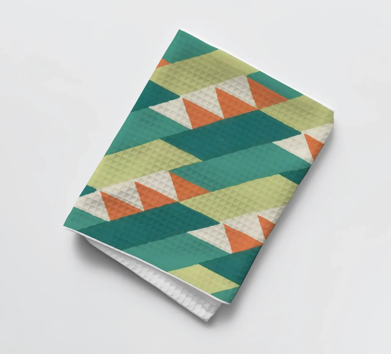 Motif géométrique en diagonale – Style rétro vibrant canovaccio da cucina da luciette plastique