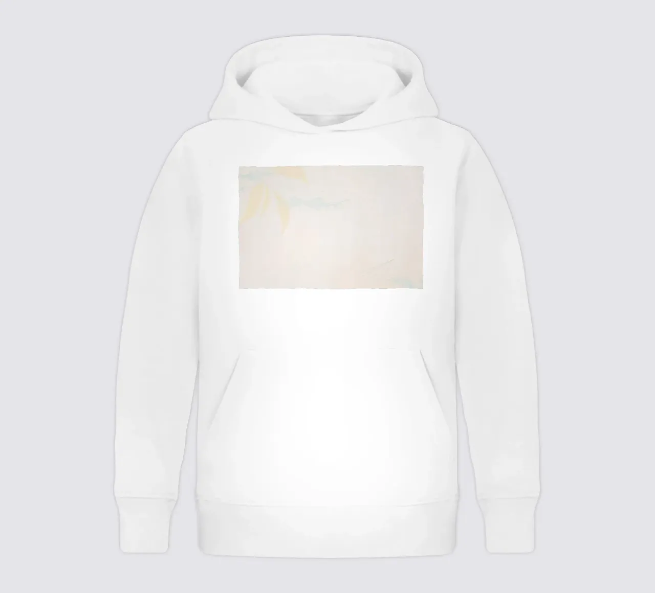 Beautiful abstract painting with pastel colors on a textured kids hoodie by DesignDoodle