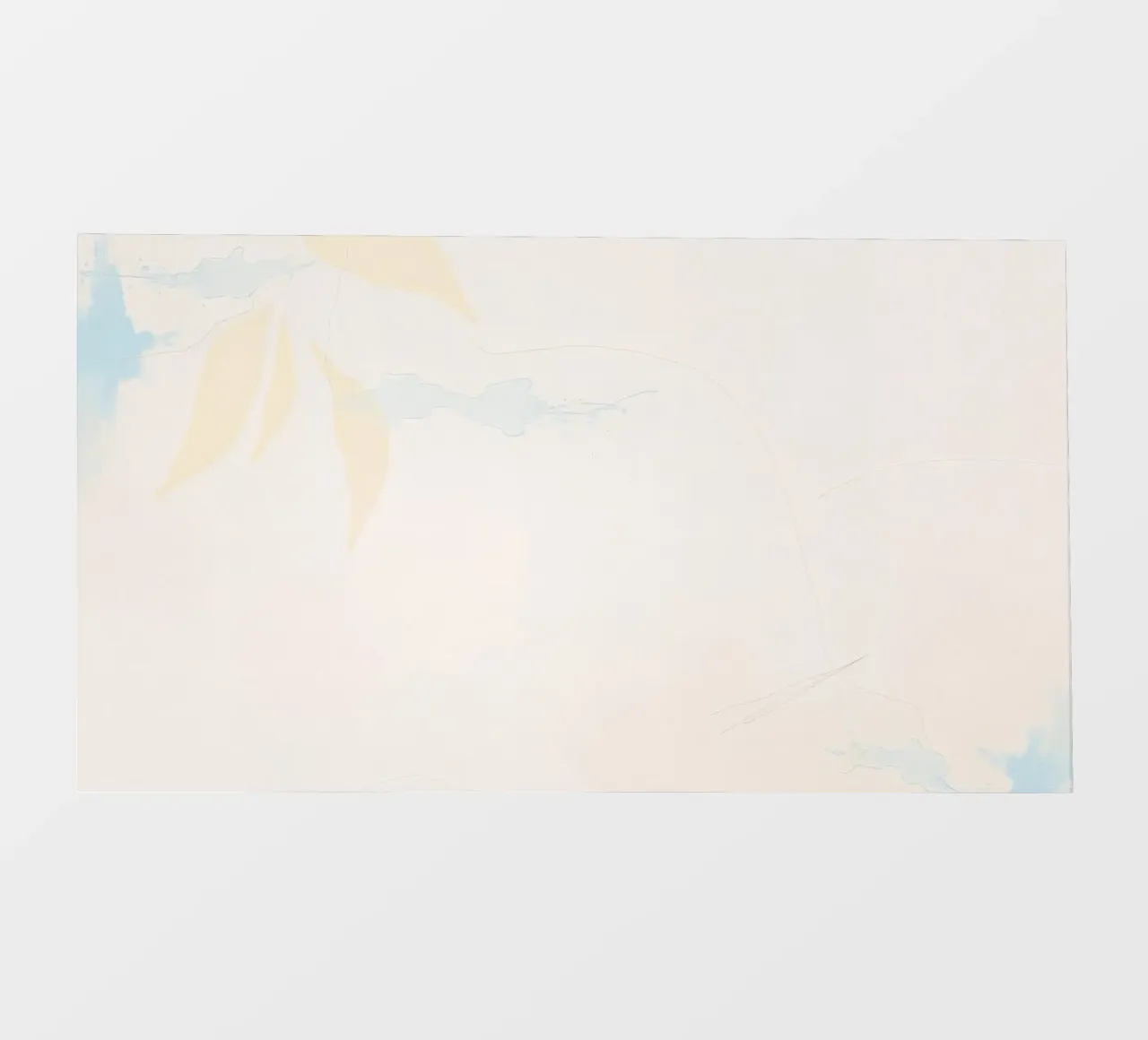 Beautiful abstract painting with pastel colors on a textured photo wallpaper by DesignDoodle