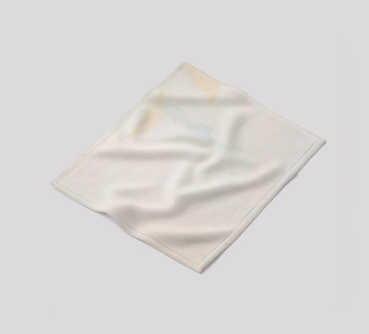 Beautiful abstract painting with pastel colors on a textured fleece blanket by DesignDoodle
