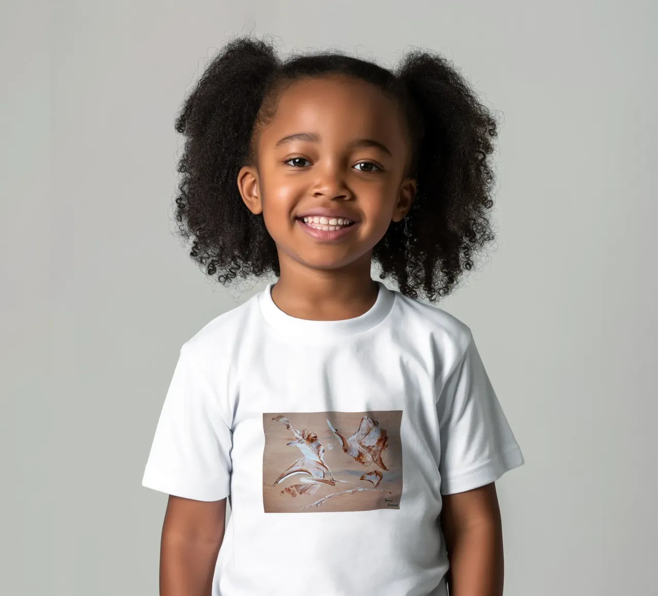 MESSAGE FROM THE HEART 29 t-shirt bambini da Thierry Vobmann Abstract painting