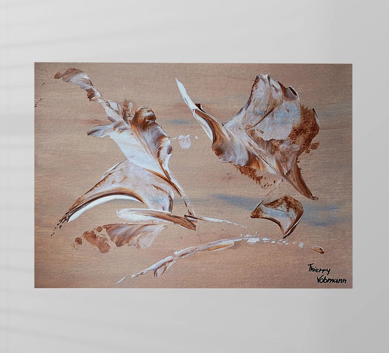 MESSAGE FROM THE HEART 29 pellicola backlit da Thierry Vobmann Abstract painting