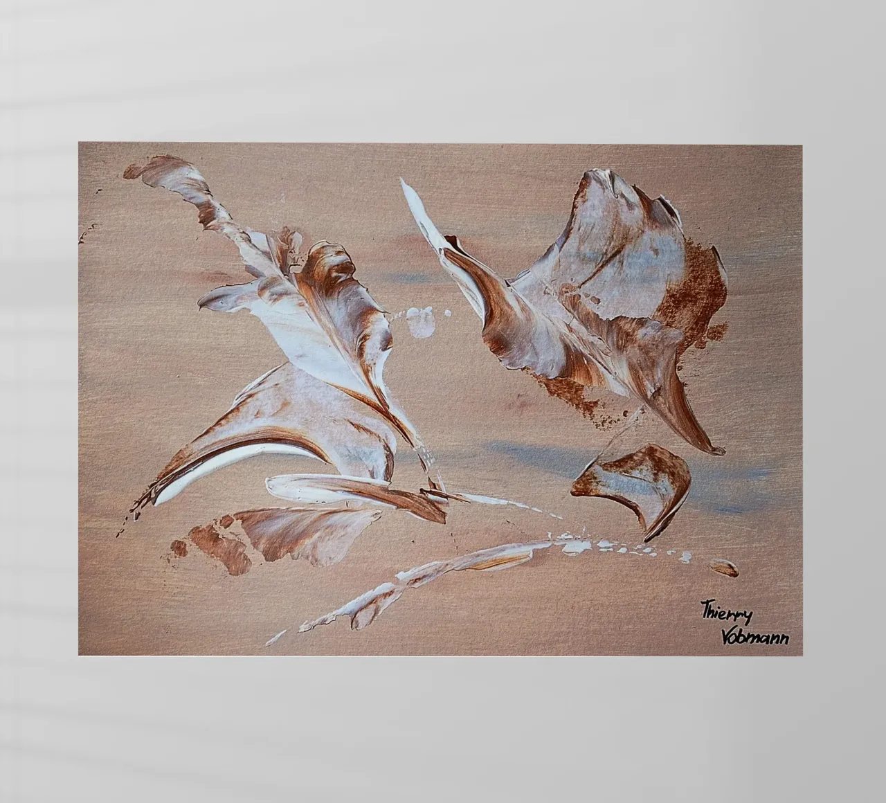 MESSAGE FROM THE HEART 29 backlit film by Thierry Vobmann Abstract painting