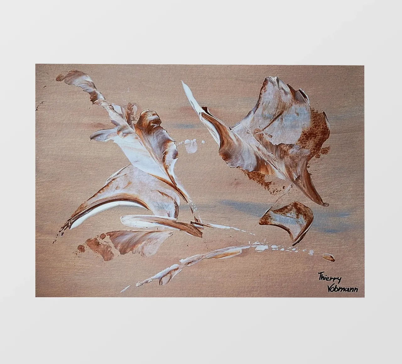 MESSAGE FROM THE HEART 29 telo in pvc da Thierry Vobmann Abstract painting