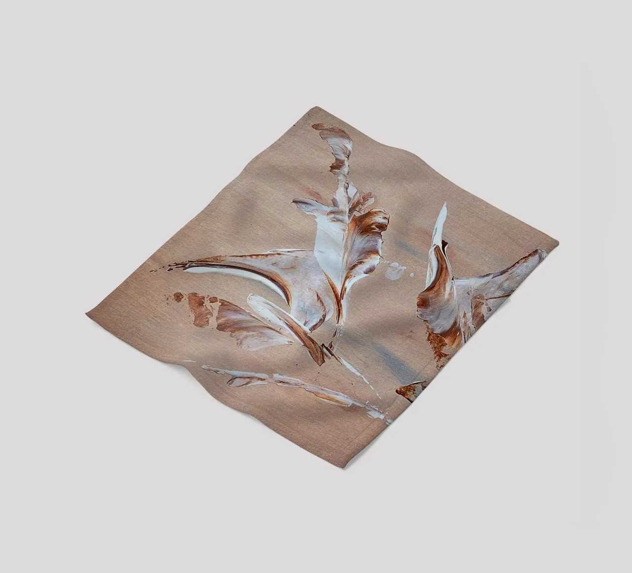 MESSAGE FROM THE HEART 29 fleece blanket by Thierry Vobmann Abstract painting