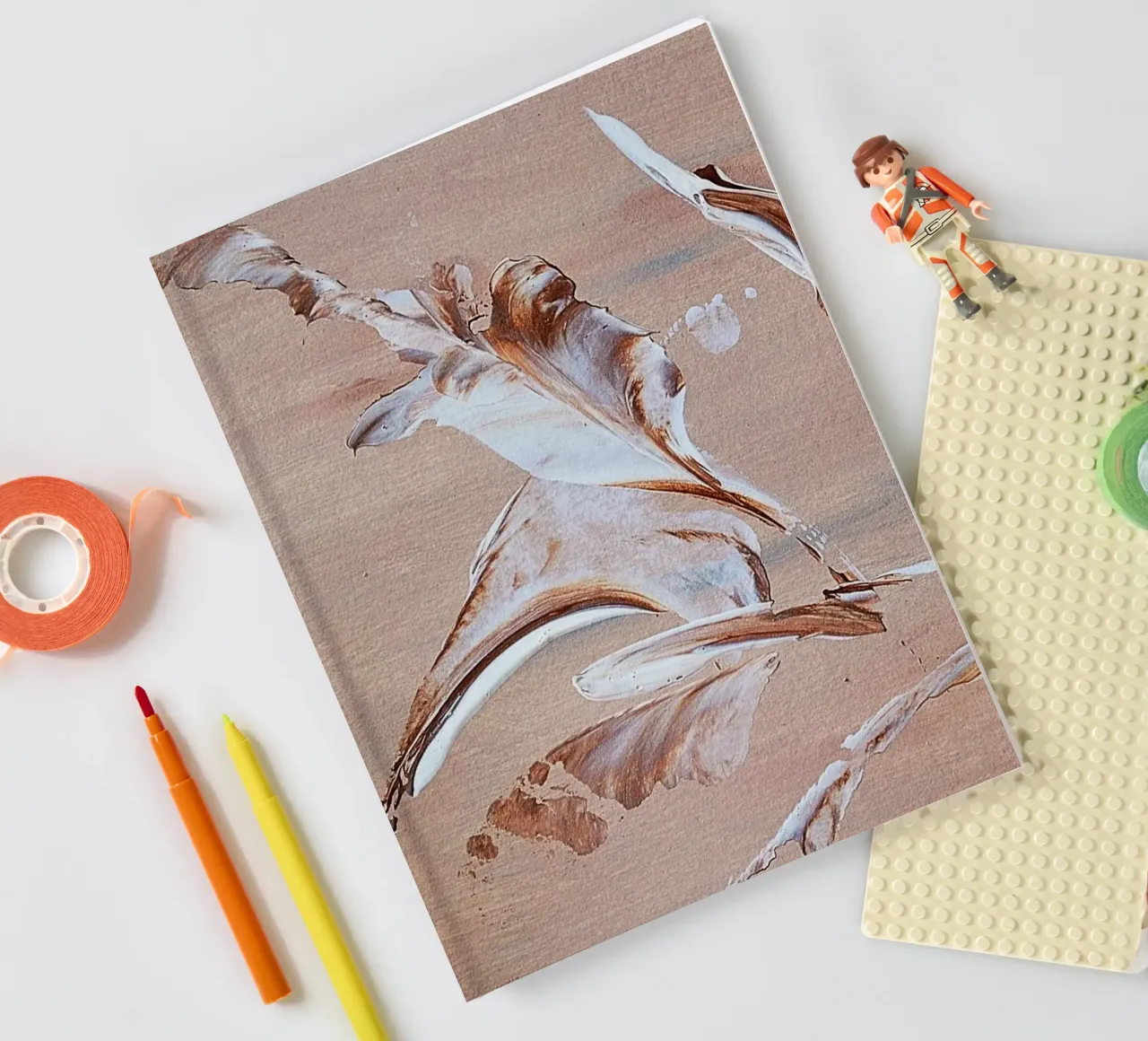 MESSAGE FROM THE HEART 29 notebook by Thierry Vobmann Abstract painting