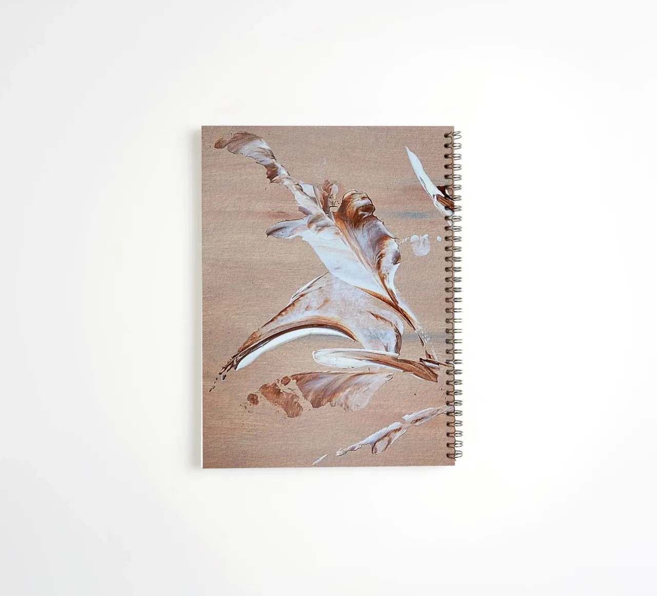 MESSAGE FROM THE HEART 29 spiral notebook by Thierry Vobmann Abstract painting