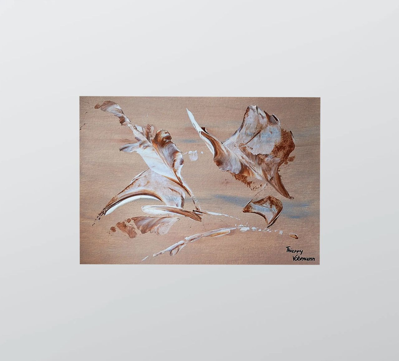 MESSAGE FROM THE HEART 29 adesivo da Thierry Vobmann Abstract painting