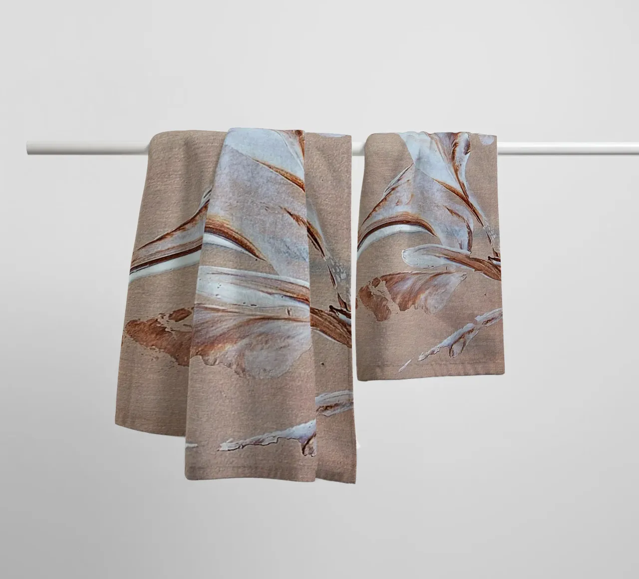 MESSAGE FROM THE HEART 29 asciugamano da bagno da Thierry Vobmann Abstract painting