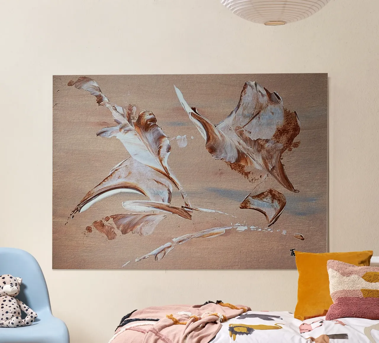 MESSAGE FROM THE HEART 29 carta hahnemühle da Thierry Vobmann Abstract painting