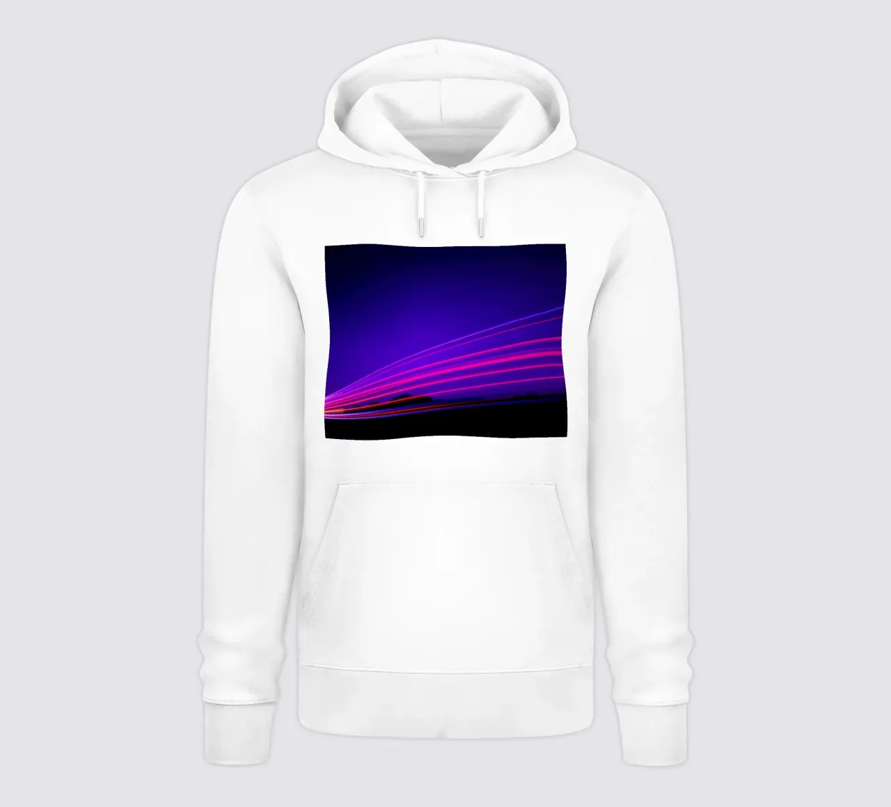Vibranti scie luminose illuminano il cielo notturno felpa con cappuccio da DesignDoodle