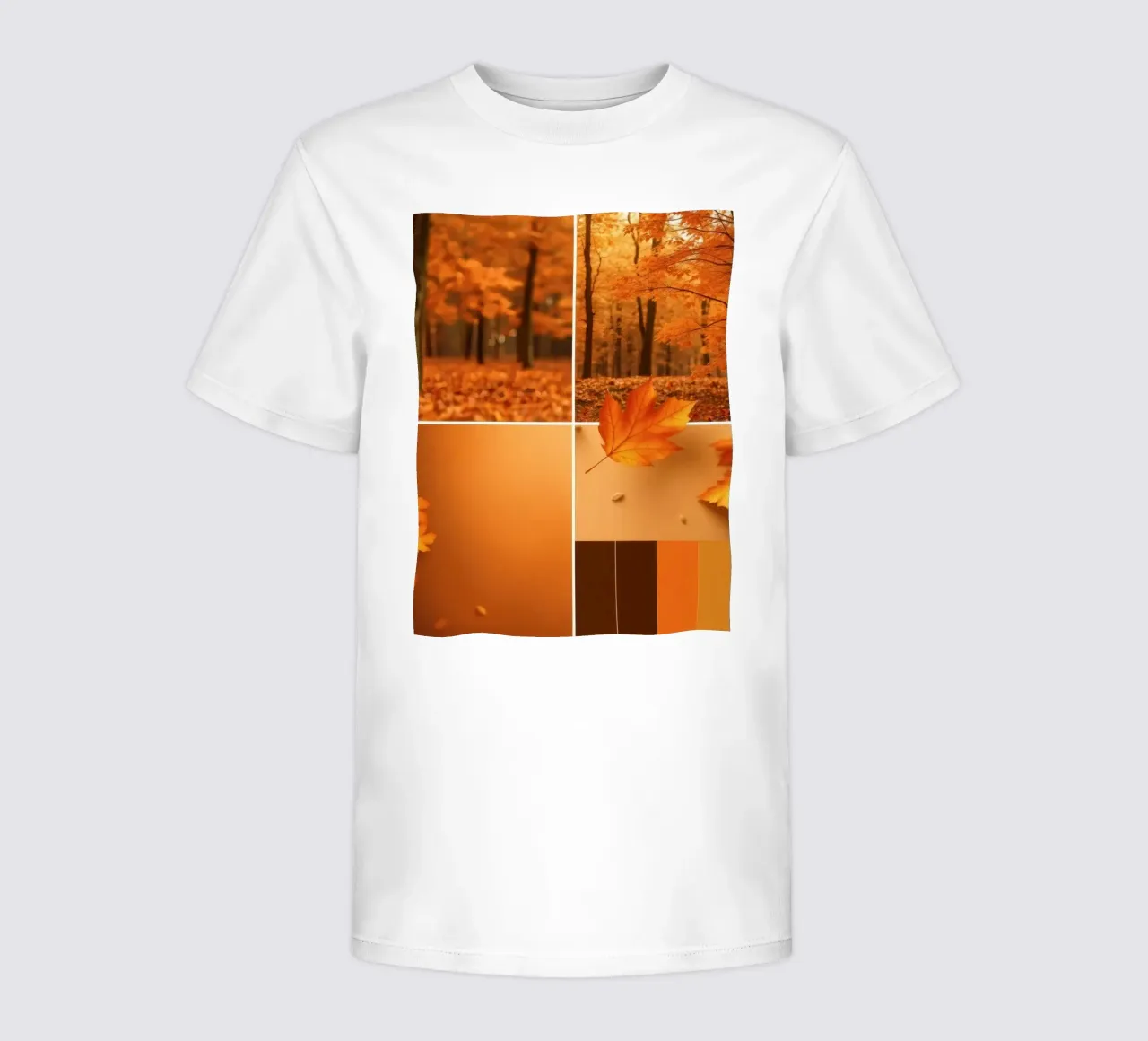 feuillage d'automne et chutes de feuilles dans une forêt sereine t-shirt enfant de DesignDoodle