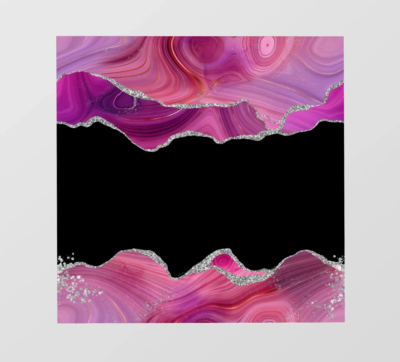 Magenta & Silber Achat Textur 03 Backlit Folie von Gemstone Textures