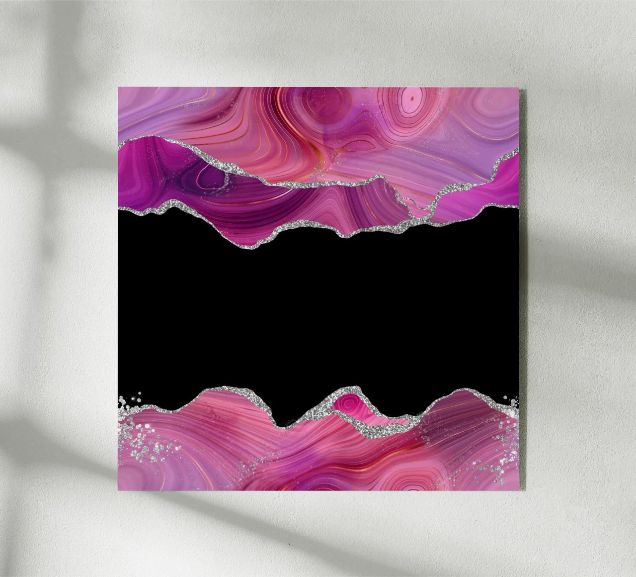 Agata Magenta e Argento Texture 03 plexiglass da Gemstone Textures