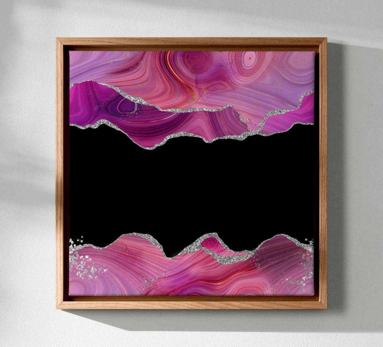 Agata Magenta e Argento Texture 03 tela da Gemstone Textures
