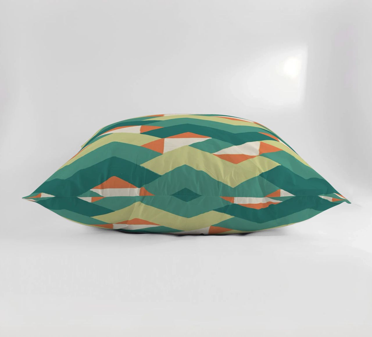 Abstract geometrisch patroon - Kleurrijk retro ontwerp Print kussen van luciette plastique