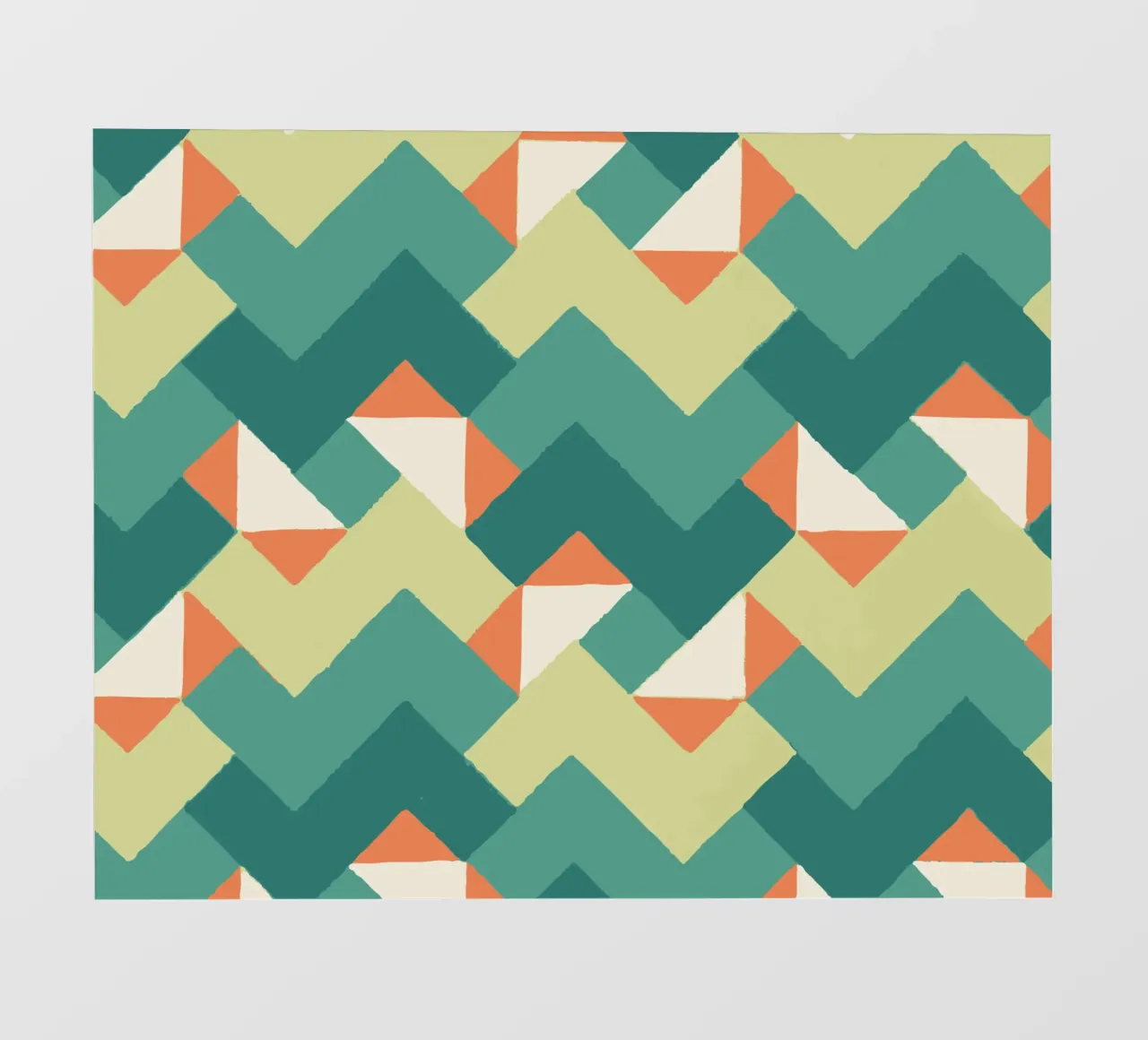 Abstract geometric pattern - Colourful retro design Print pvc cover by luciette plastique