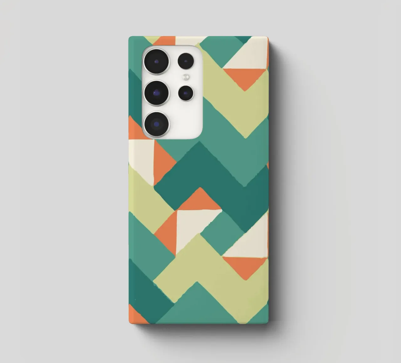 Abstract geometric pattern - Colourful retro design Print samsung phone case by luciette plastique