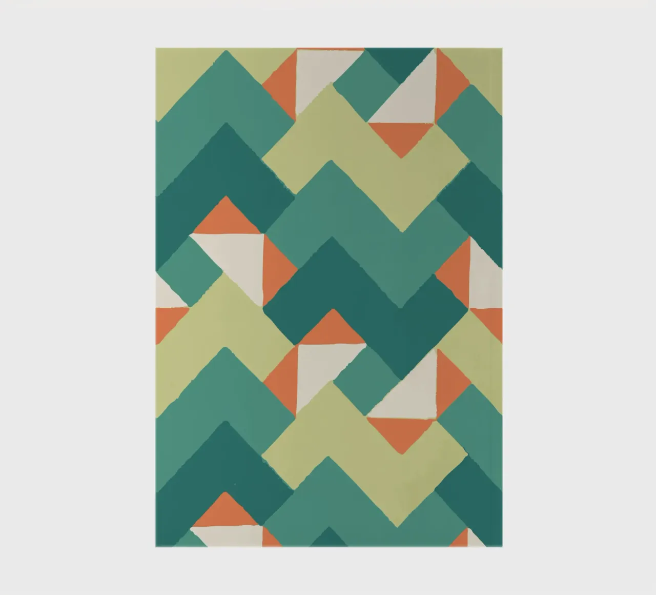 Abstract geometric pattern - Colourful retro design Print notebook by luciette plastique