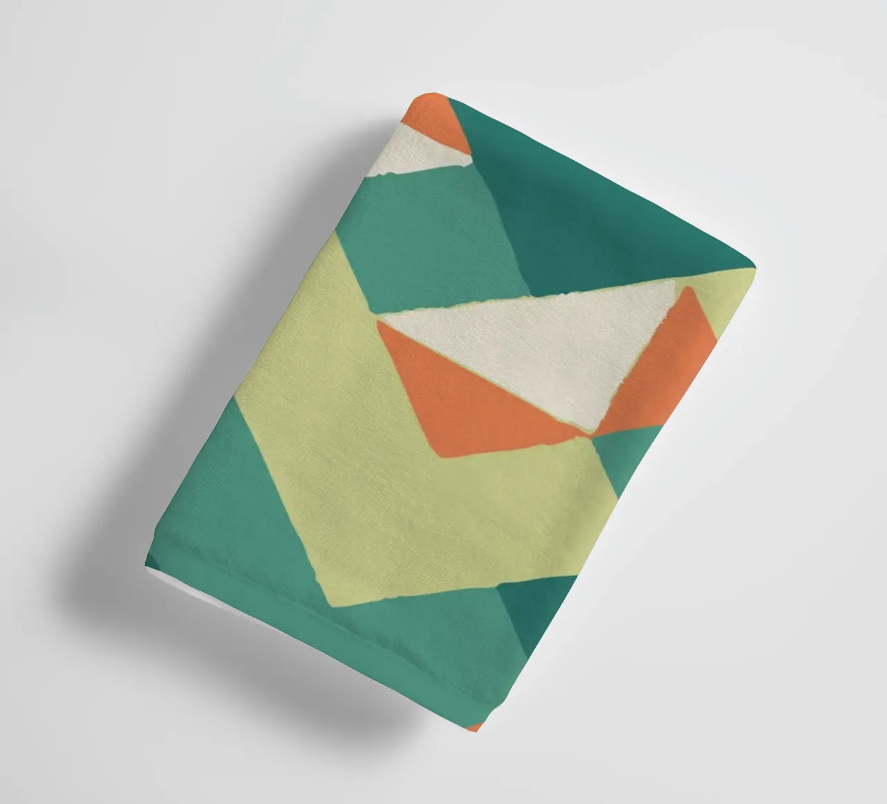 Abstract geometric pattern - Colourful retro design Print towel by luciette plastique