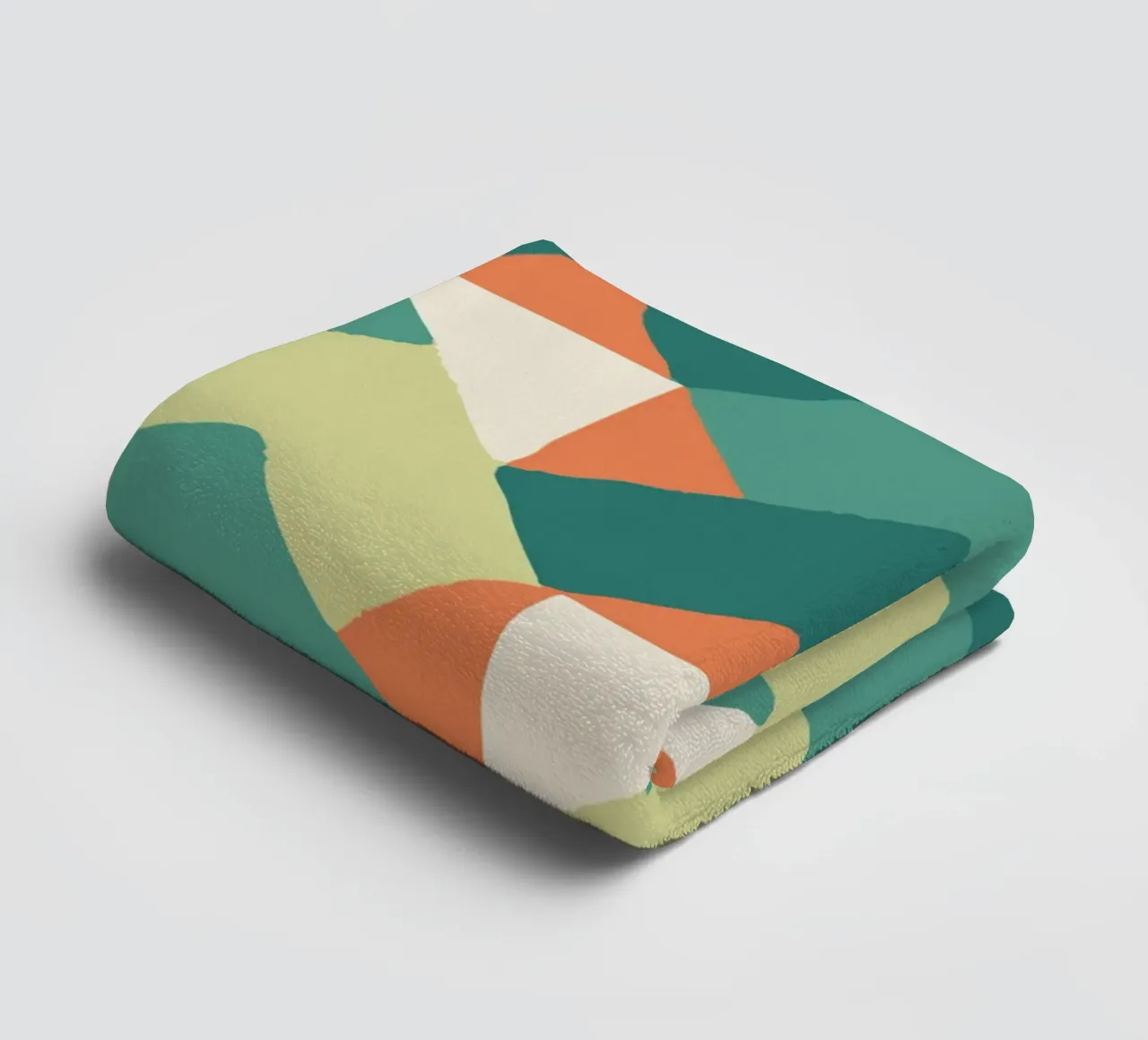 Abstract geometric pattern - Colourful retro design Print towel by luciette plastique
