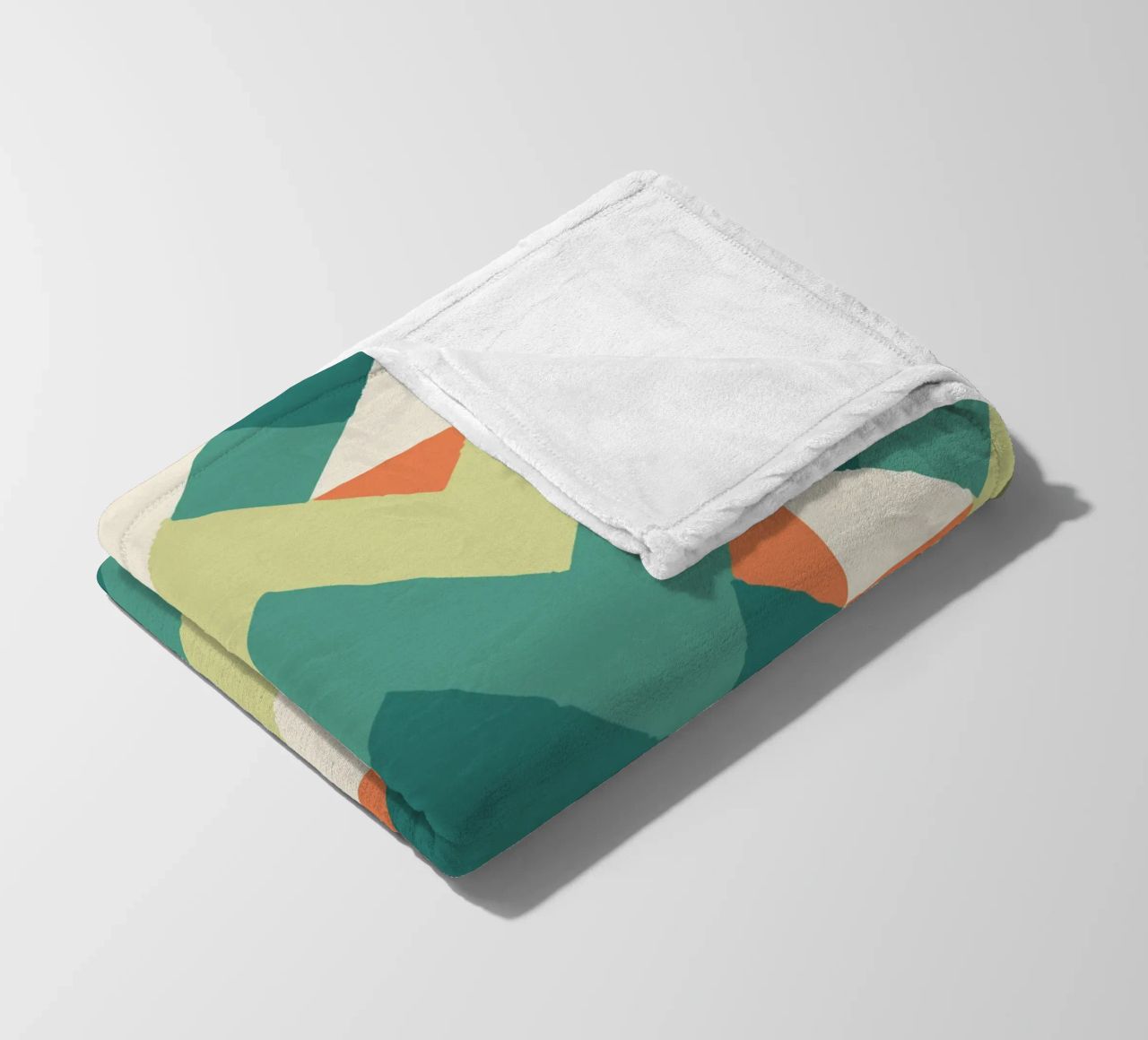 Abstract geometric pattern - Colourful retro design Print fleece blanket by luciette plastique